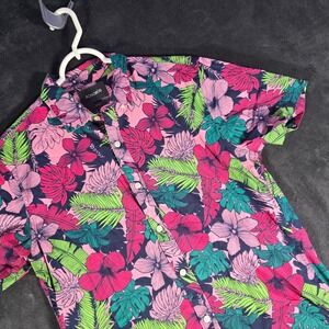 Bonobos Floral Print Button Up‎ Short Sleeve Casual Shirt Slim Fit Summer Mens M